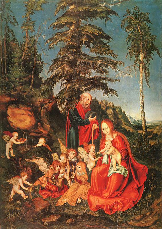 Lucas  Cranach The Rest on the Flight to Egypt China oil painting art
